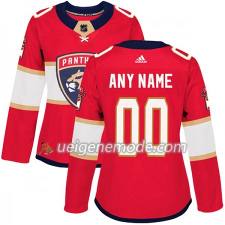 Dame Eishockey Florida Panthers Custom Adidas 2017-2018 Rot Authentic
